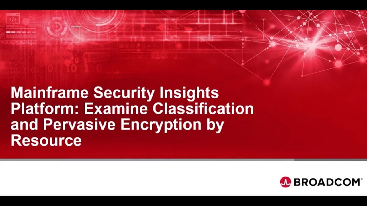 Mainframe Security Insights Platform: Examine Classification and Pervasive Encryption by Resource