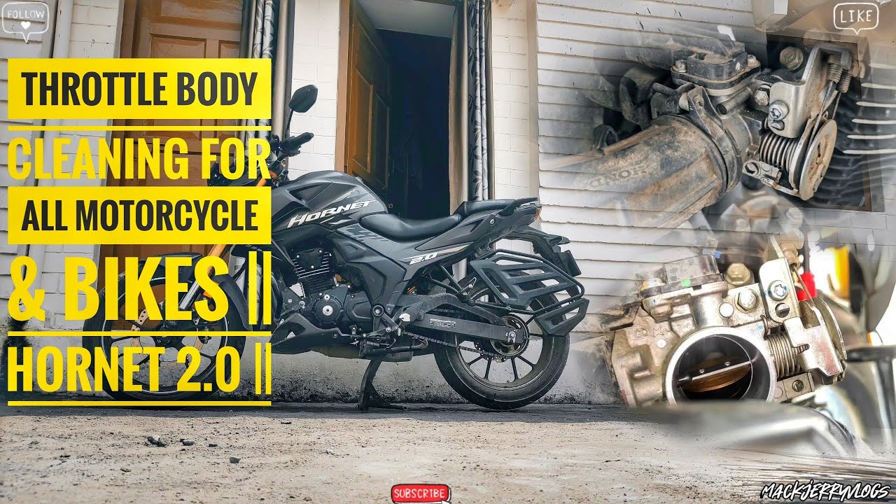 Throttle body cleaning for all motorcycle & bikes || hornet 2.0 @engineersbychance0700