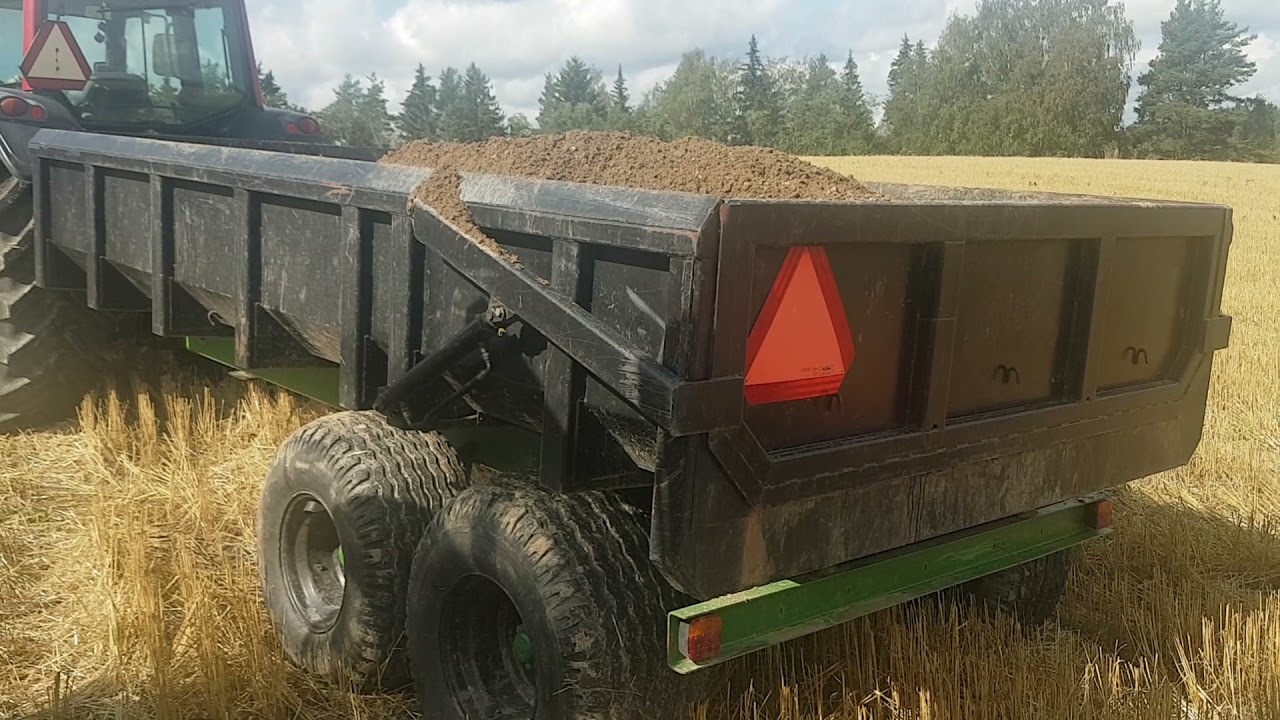 Isäntälinjan salaoja hommaa ja Homemade trailer