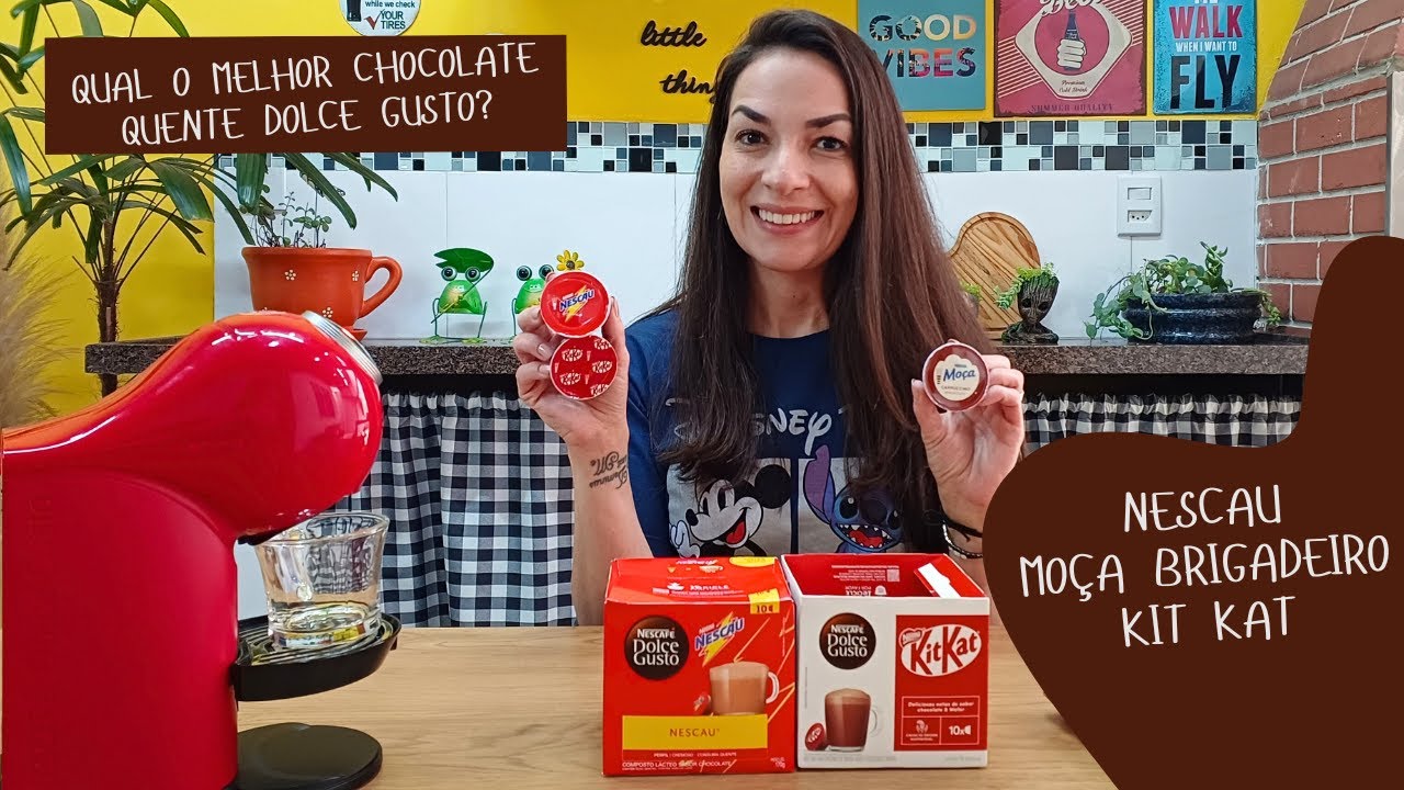 QUAL O MELHOR CHOCOLATE QUENTE DA DOLCE GUSTO? NESCAU|MOÇA BRIGADEIRO|KIT KAT