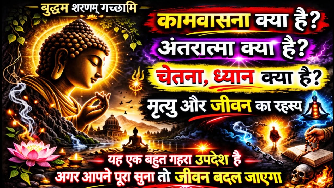 ✅ कामवासना क्या है? | चेतना और अंतरात्मा का गहरा रहस्य | बुद्ध का अद्भुत उपदेश#buddhahindi#youtube 