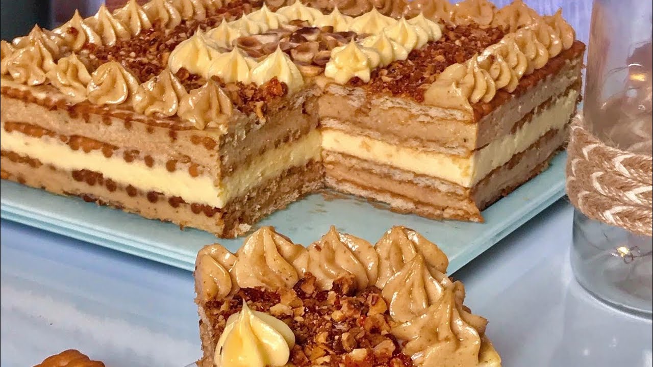 خبزه هواء بالبوفريوه ولااروع👌 بنينه و ساهله ❤️ كيكه بسكويت بارده بدون فرن رائعهgateau courant d’air