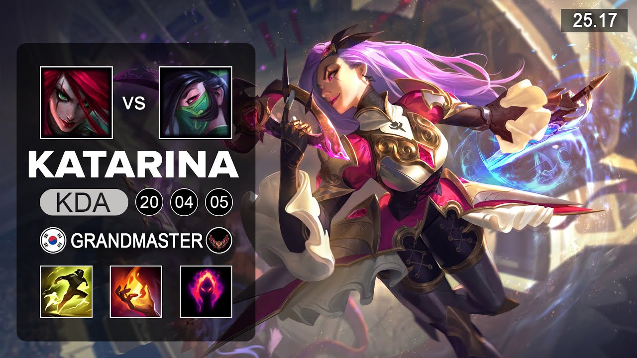 Katarina vs Akali Mid - KR Grandmaster - Patch 25.17 Season 15