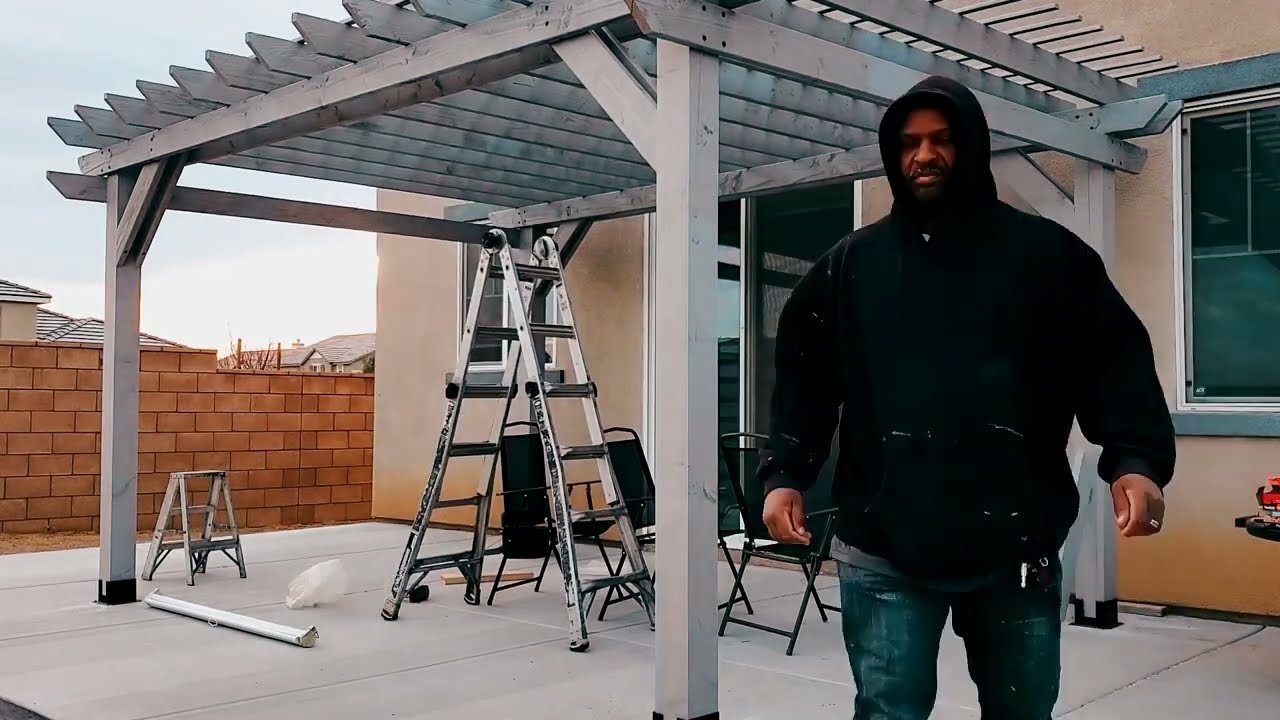 Custom Pergola Build – Day 2 & Final Steps for a Stunning Finish