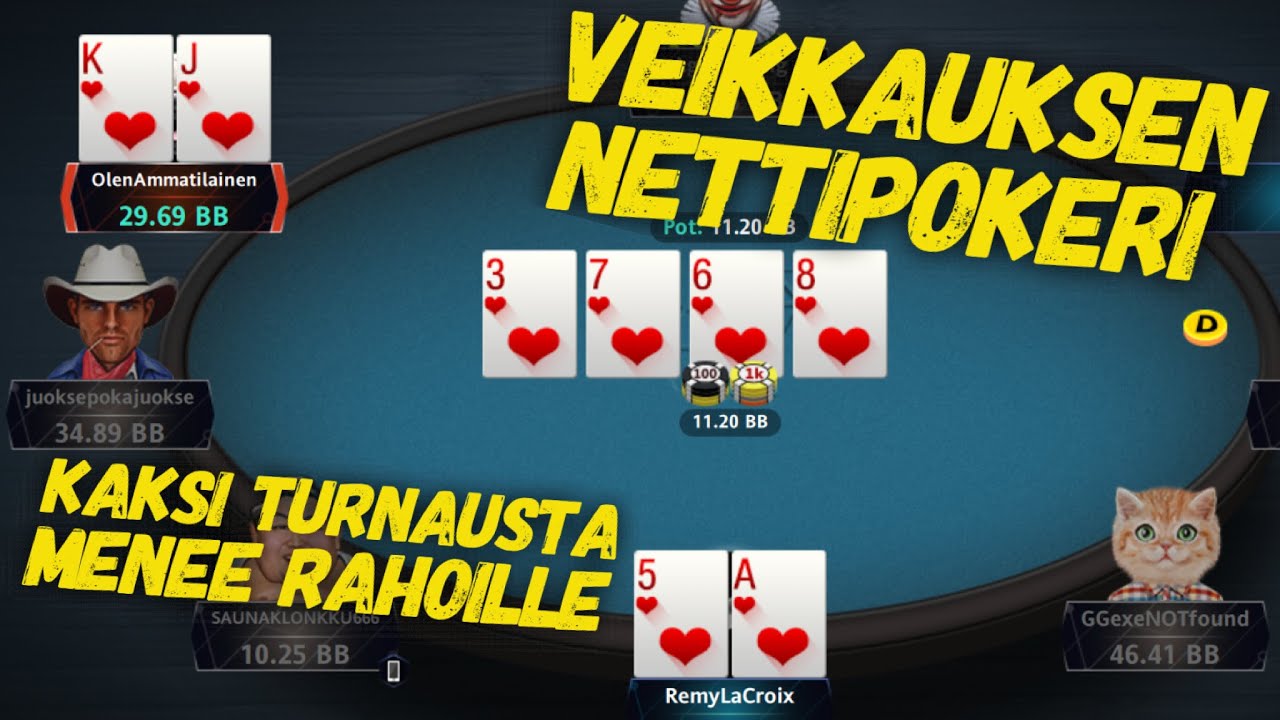 Lauantai-illan pokeriturnaushuumaa Veikkauksen nettipokerissa! Kaksi finaalipöytää!