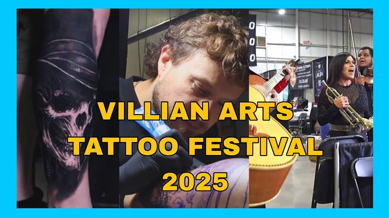 Фестиваль татуировок VILLIAN ARTS 2025, Сан-Антонио, Техас.