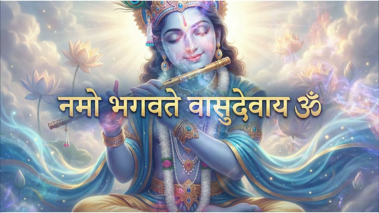 Namo Bhagavate Vasudevay 🕉️ | Shri Krishna Mantra | Divine Peace & Bhakti #shrikrishna