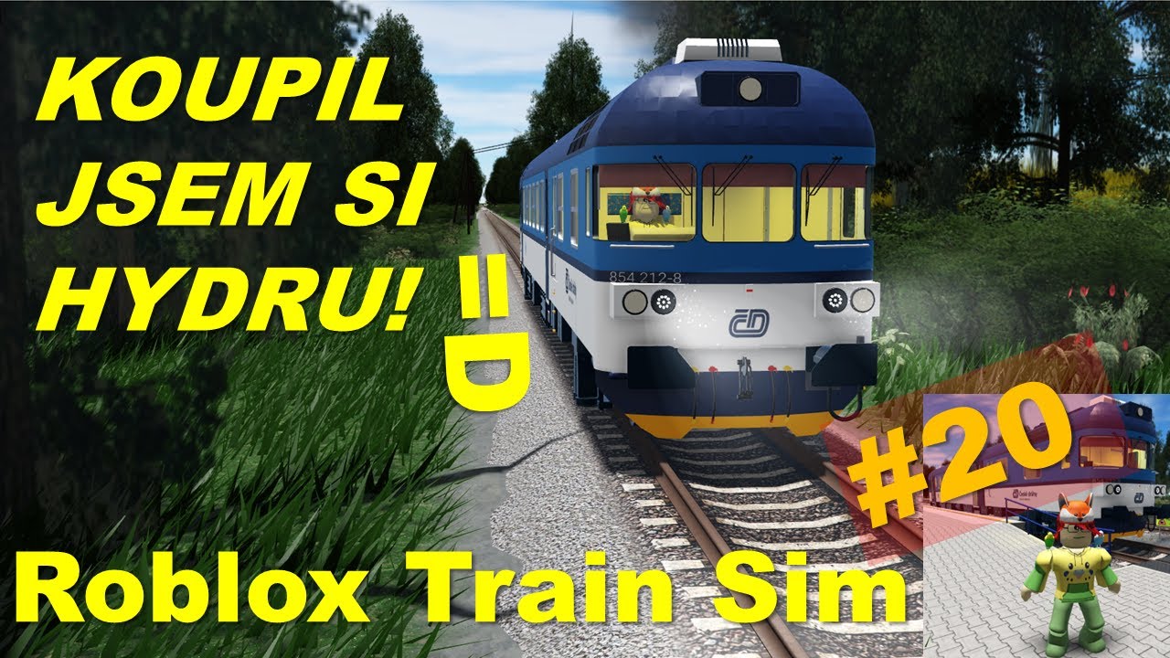 🚅🚉🐉Koupil jsem si motorový vůz 854 (Hydra) a jel na lokálce!🛤️😁👀 | Roblox Train Sim #20 🎉🎉🎉
