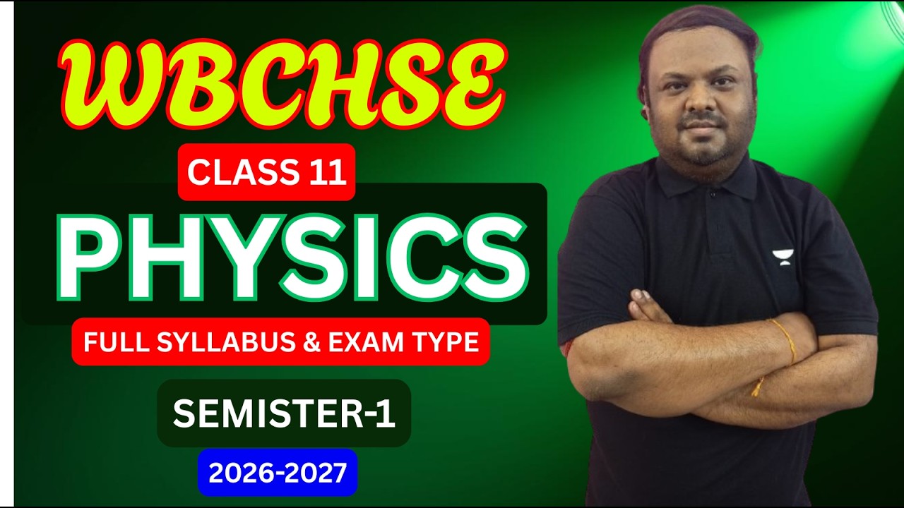 WBCHSE 2027 Class 11 Physics Syllabus Semester 1 | HS Physics Syllabus 2027 for Class 11