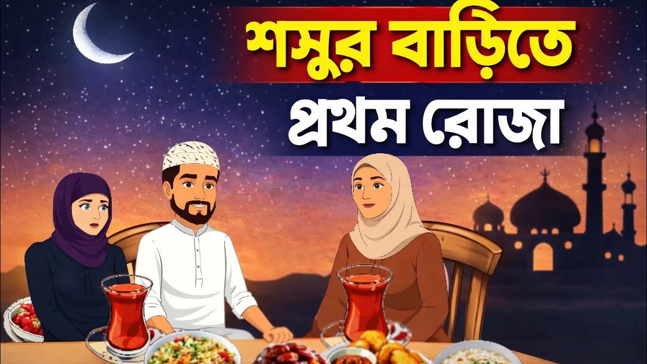শশুর বাড়িতে প্রথম রোজা। ইসলামিক বাংলা কার্টুন। #youtube #viral #islamicvideo #cartoon 