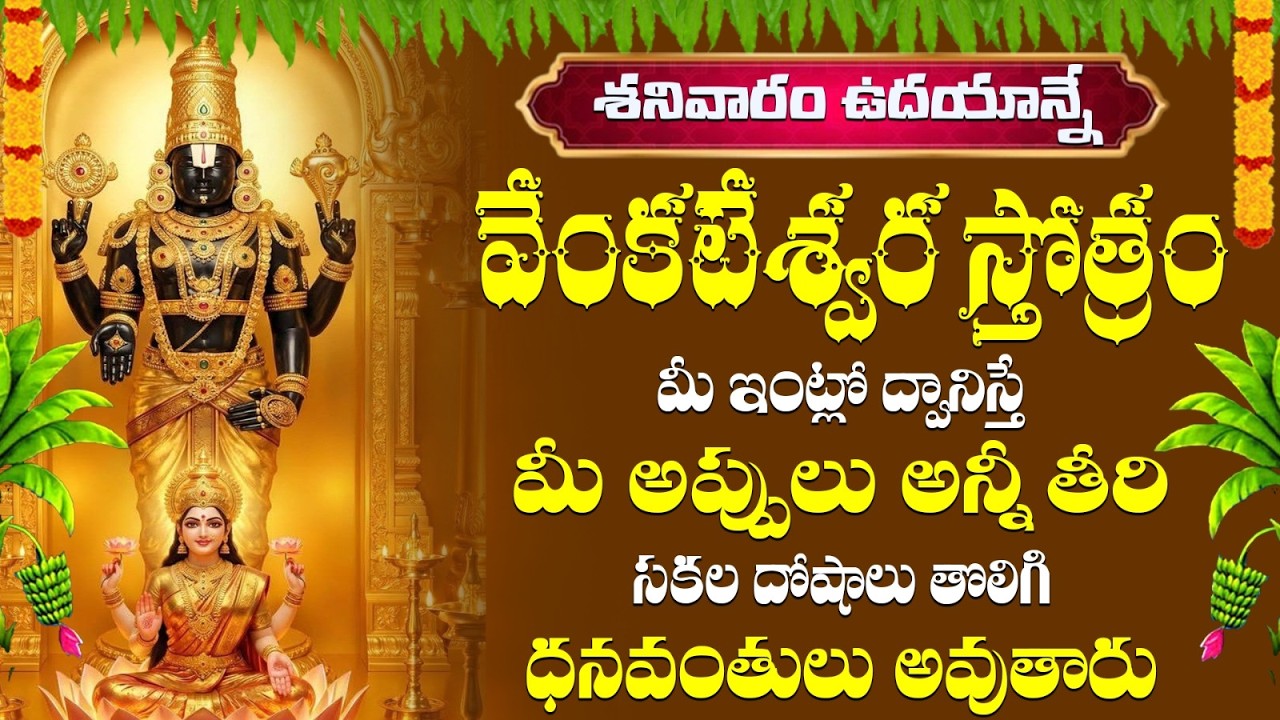 శ్రీ వేంకటేశ్వర స్తోత్రం జపించడం  లేదా వినడం వల్ల దైవిక రక్షణ లభిస్తుంది |      Venkateswara Stotram