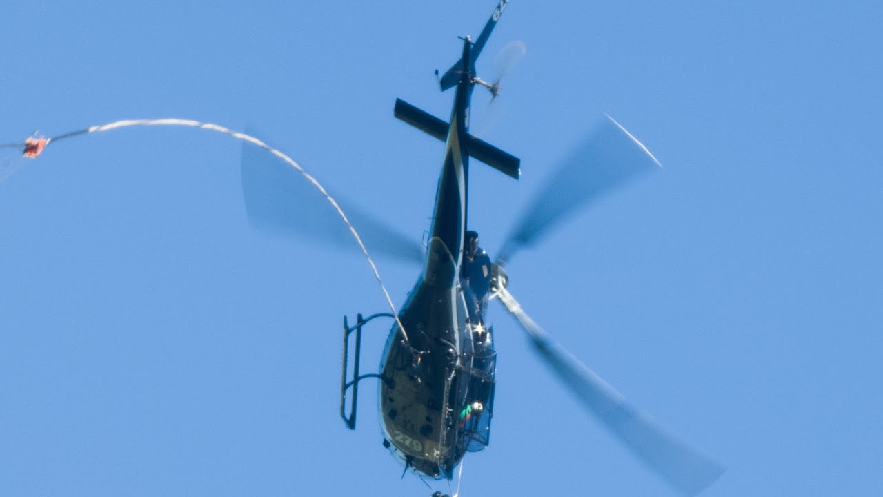 Firefighting by Air - Mountain Top Road Fire - RFS - Nimbin