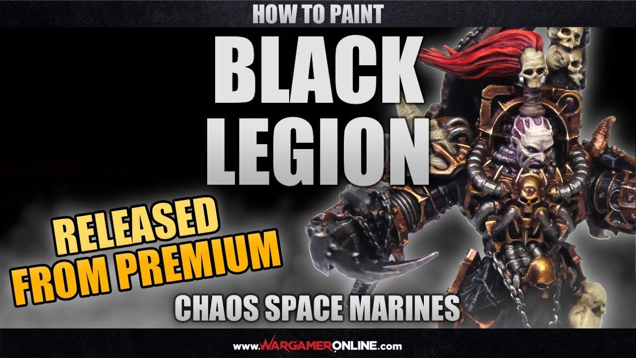 How to Paint Black Legion 40k Chaos Space Marines