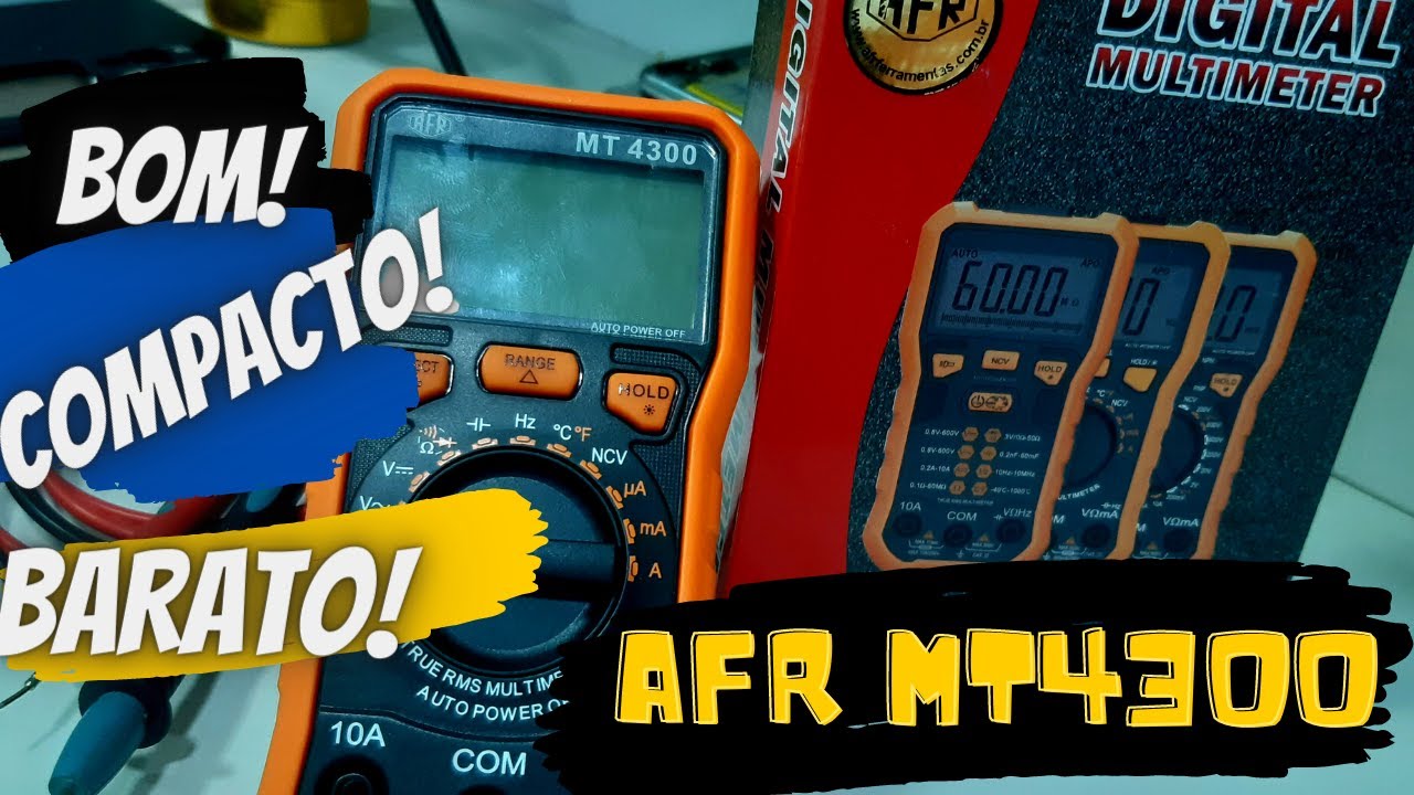 MULTÍMETRO AFR MT4300 - NÃO COMPRE ANTES DE VER ESSE VÍDEO!