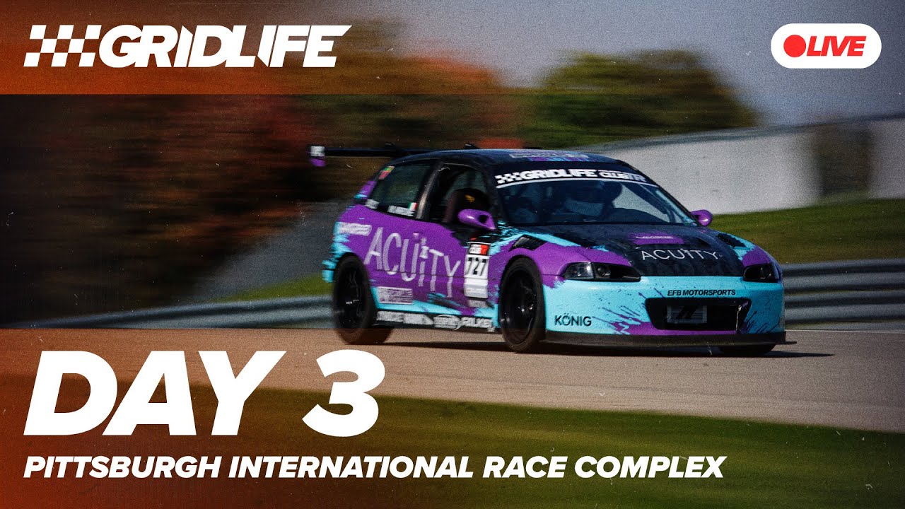 GRIDLIFE Finals at Pittsburgh International Race Complex - 2025 || LIVE || DAY 3