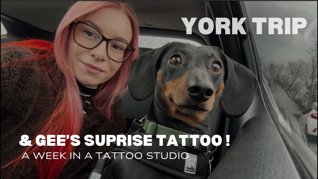 Gee gets a mystery tattoo | York trip | Tattoo Studio life | Sword and Sparrow | Ep.18