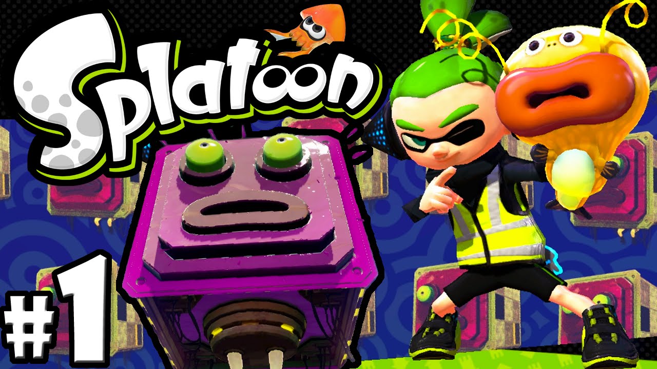 Splatoon Wii U PART 1 Octo Valley Single Player Story BOSS Gameplay Walkthrough Nintendo HD 60fps