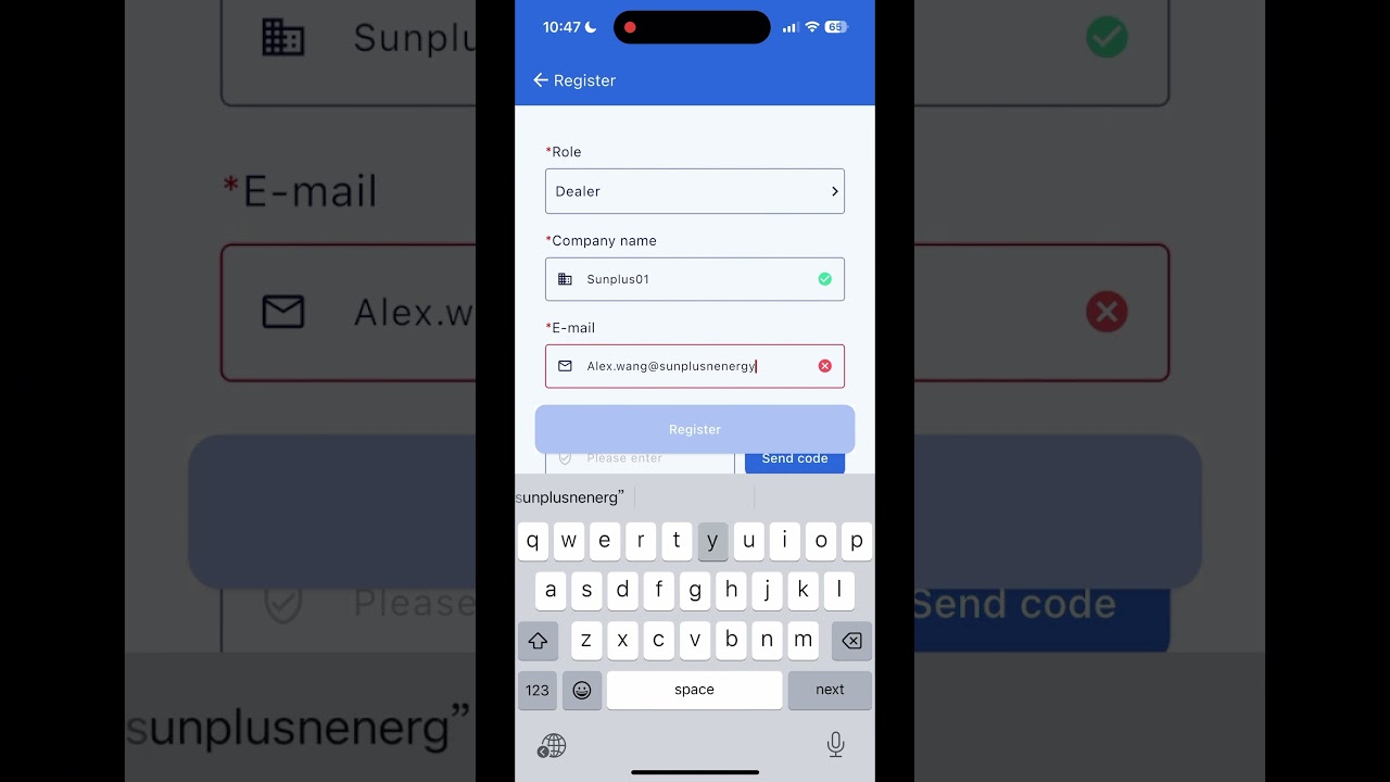 Sunplus Monitoring App Login Guide