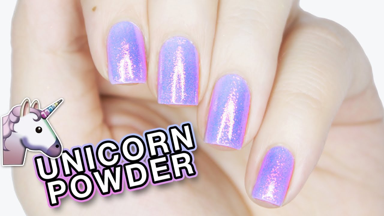 HOW TO USE Unicorn Powder WITH REGULAR POLISH!