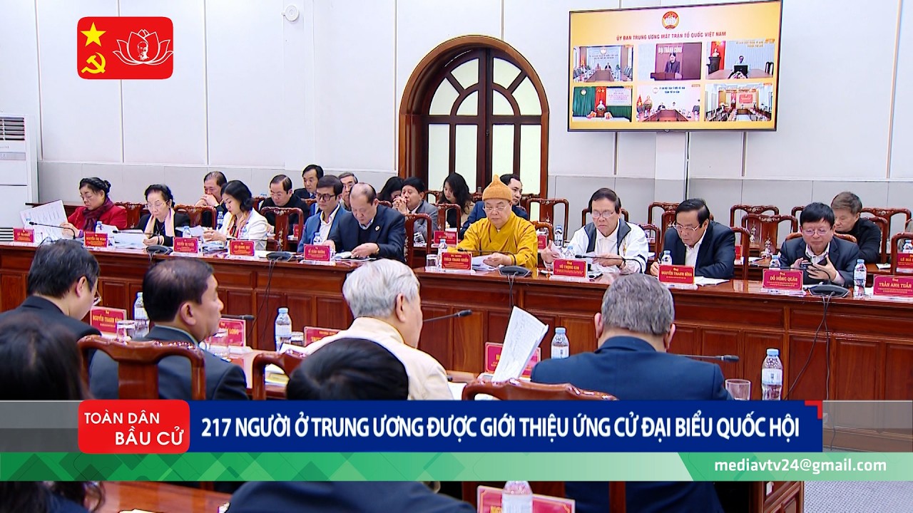 217 người ở Trung ương được giới thiệu ứng cử đại biểu Quốc hội | VTV
