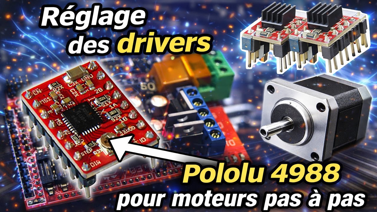 Réglage des contrôleurs de moteurs pas-à-pas 4988 (Pololu)