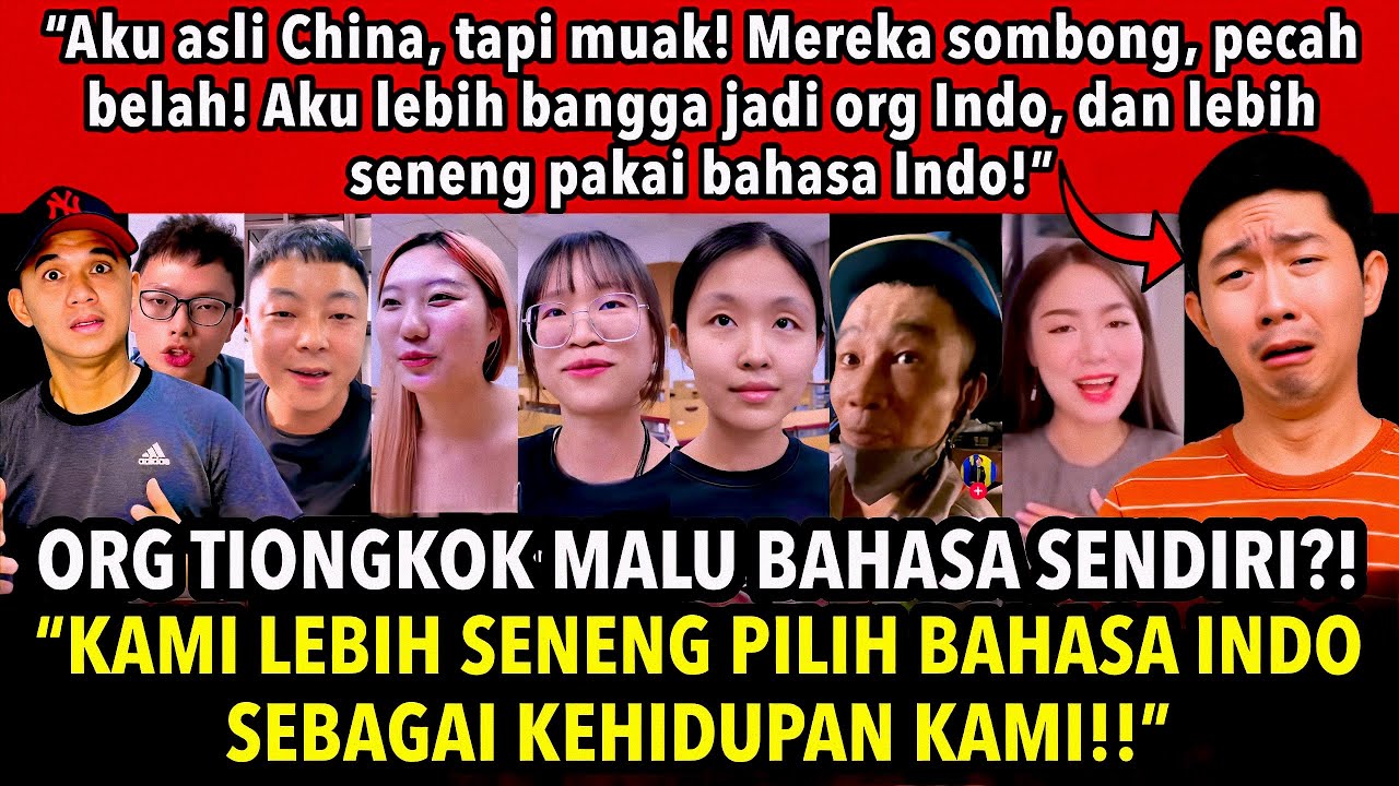 ORG TIONGKOK MALU BAHASA SENDIRI?! 