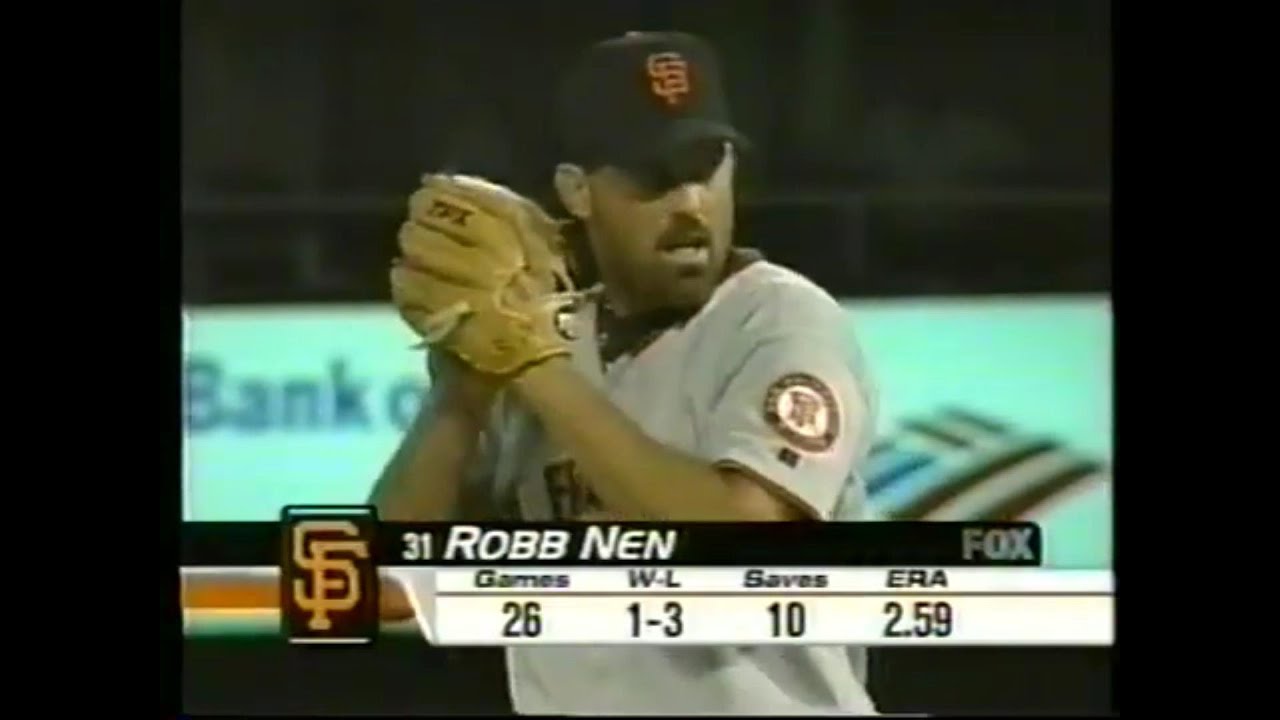1999 MLB Regular Season SFG vs STL Robb Nen後援逐球 MAX97MPH