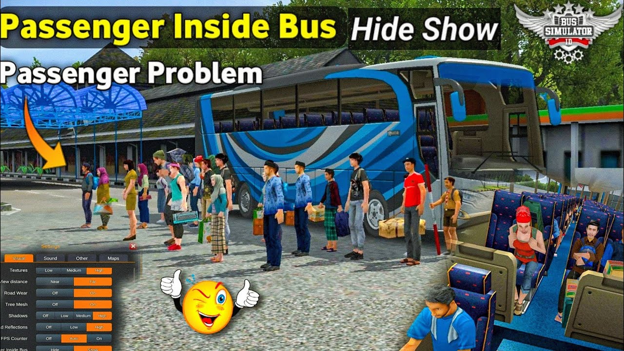 Bus simulator indonesia Passenger Settings ! Hide Show ! Bussid Passenger Settings