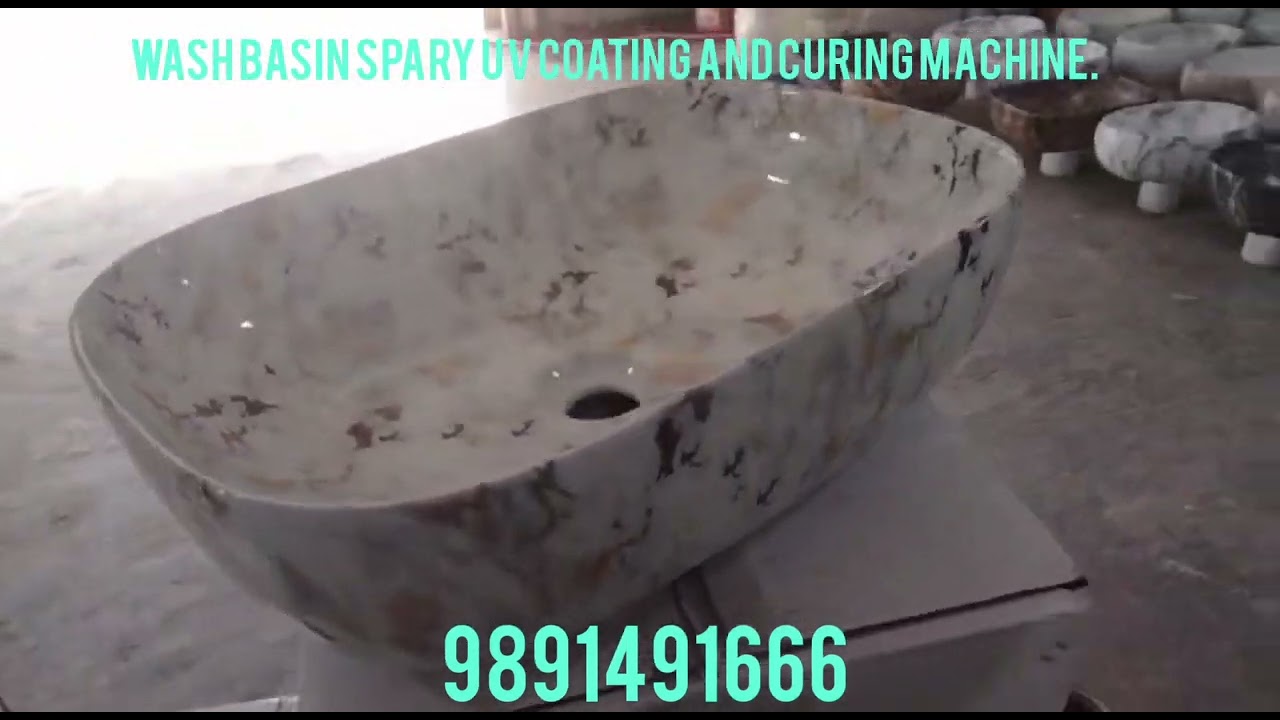Wash basin Spary UV Coating and Curing Machine