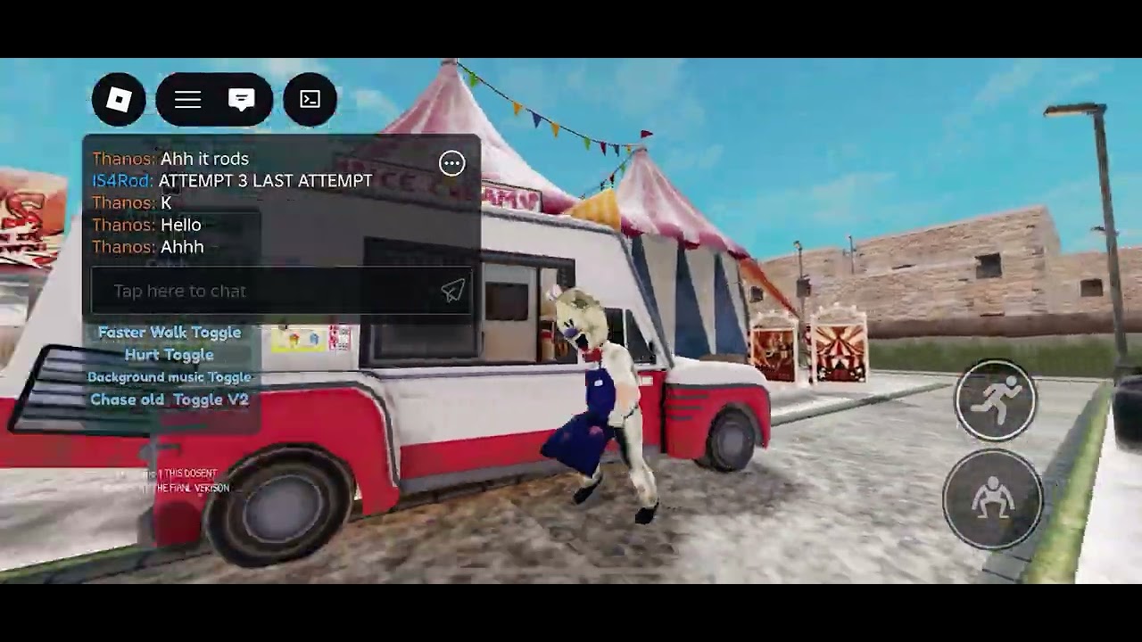 Playing ice scream with j (circus)