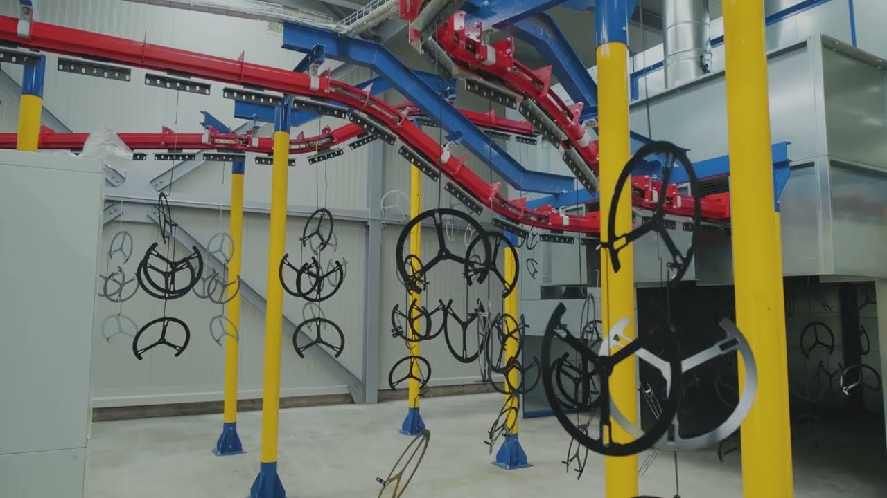 Ratti Luino - new powder coating plant - nuovo impianto di verniciatura