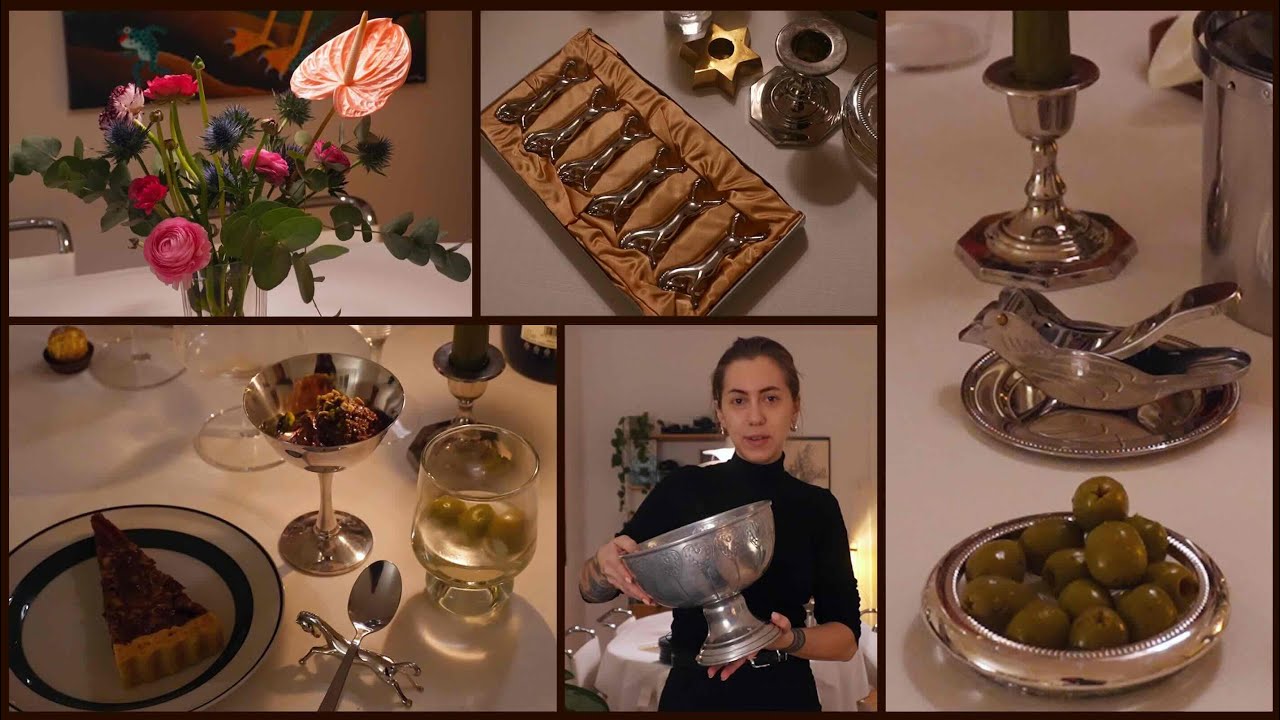 A new years vlog | thrifting tableware, cooking, cheers 2025 🎊