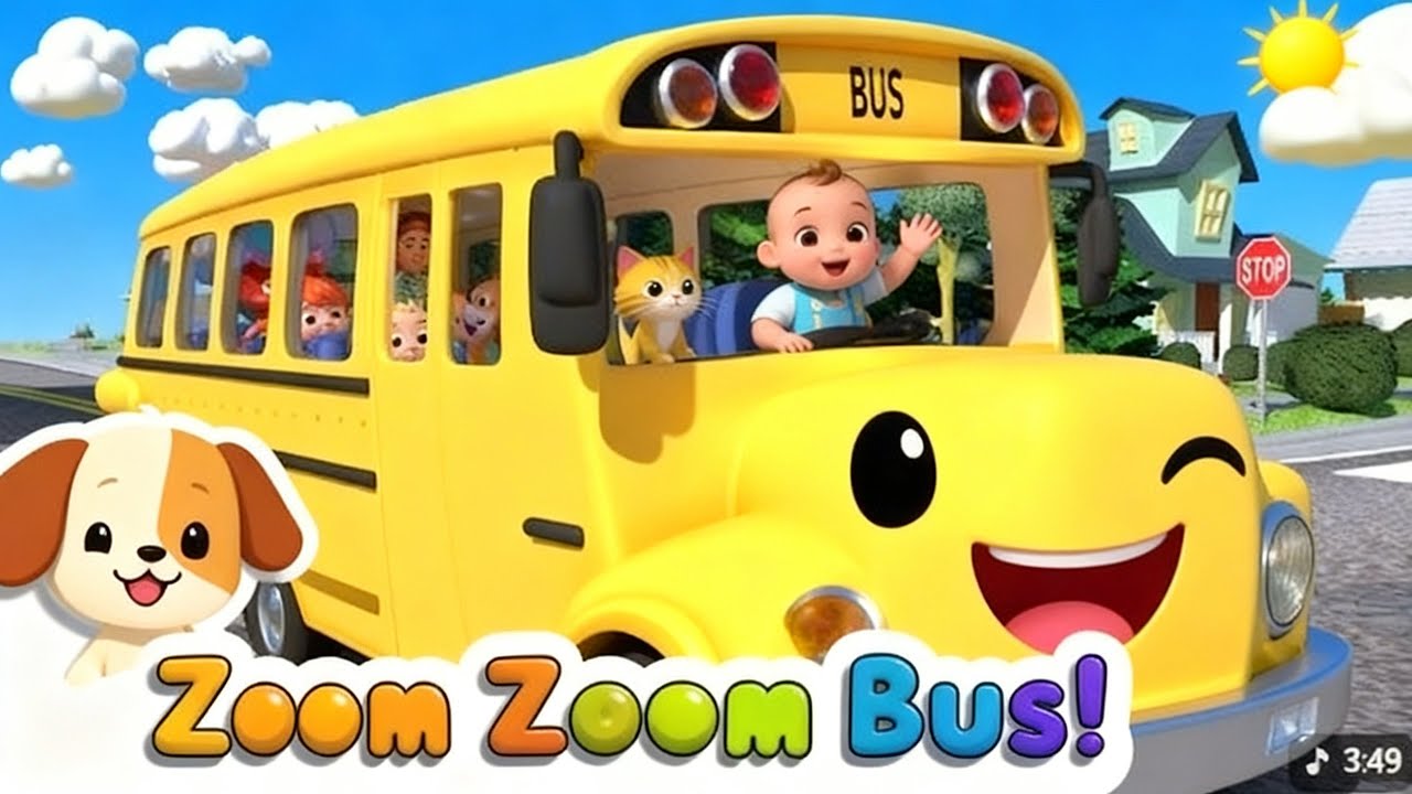 The wheels on the bus | CocoMelon Wheels on the bus new video | Nursery Rhymes | Baby Toons Kids