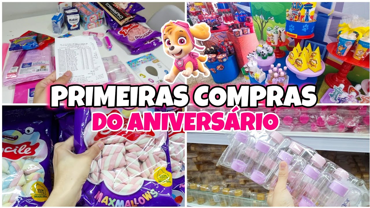 PREPARATIVOS PARA A FESTA DE 4 ANINHOS DA MANU - TEMA PATRULHA CANINA