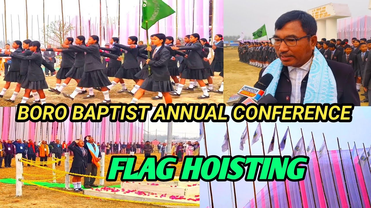Flag Hoisting Boro Baptist Convention Annual Conference at Barigaon 2025.