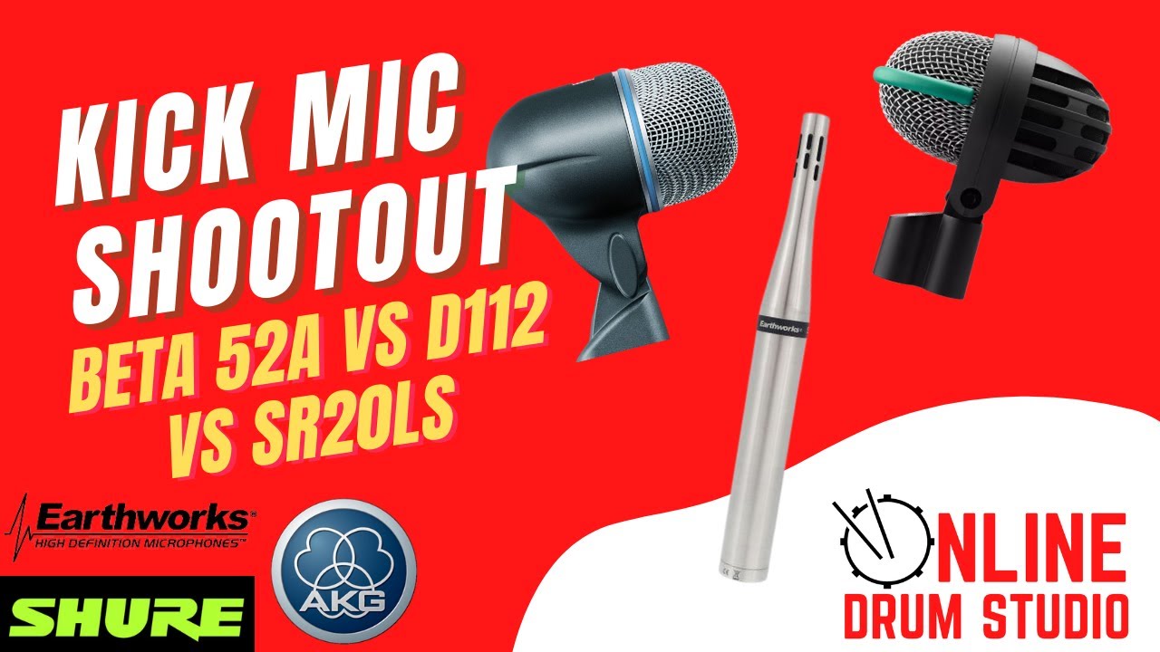 Соревнования микрофонов для бас-барабанов! Earthworks | AKG | Shure