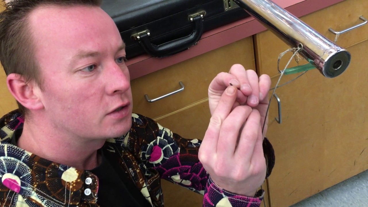 Instructional video: re-hanging a chime (aka tubular bell)