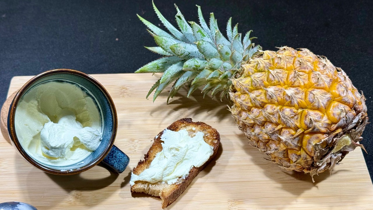 Homemade Cheese 🧀 using Pineapple 🍍