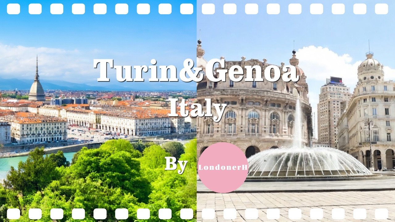Turin&Genoa, Italy -  Refined architecture, cuisine and a bustling city (4K travel video)
