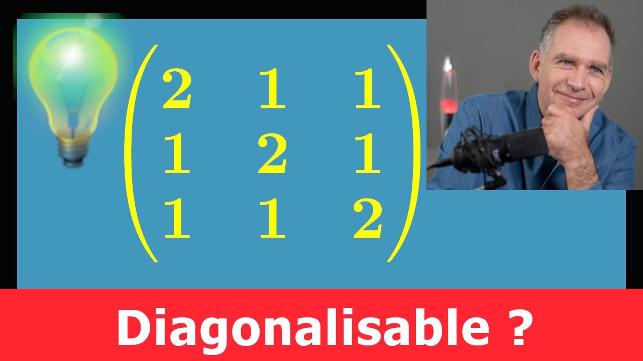 Matrice diagonalisable ? Méthode 1 : avec le déterminant & polynôme caractéristique • prépa PSI MP
