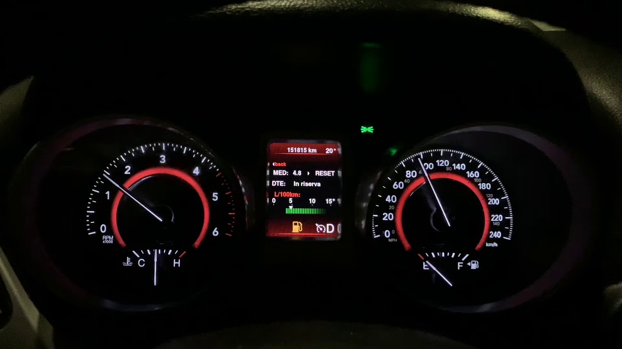 Fiat Freemont 2.0 Mjt fuel consumption at 90/110/130 km/h
