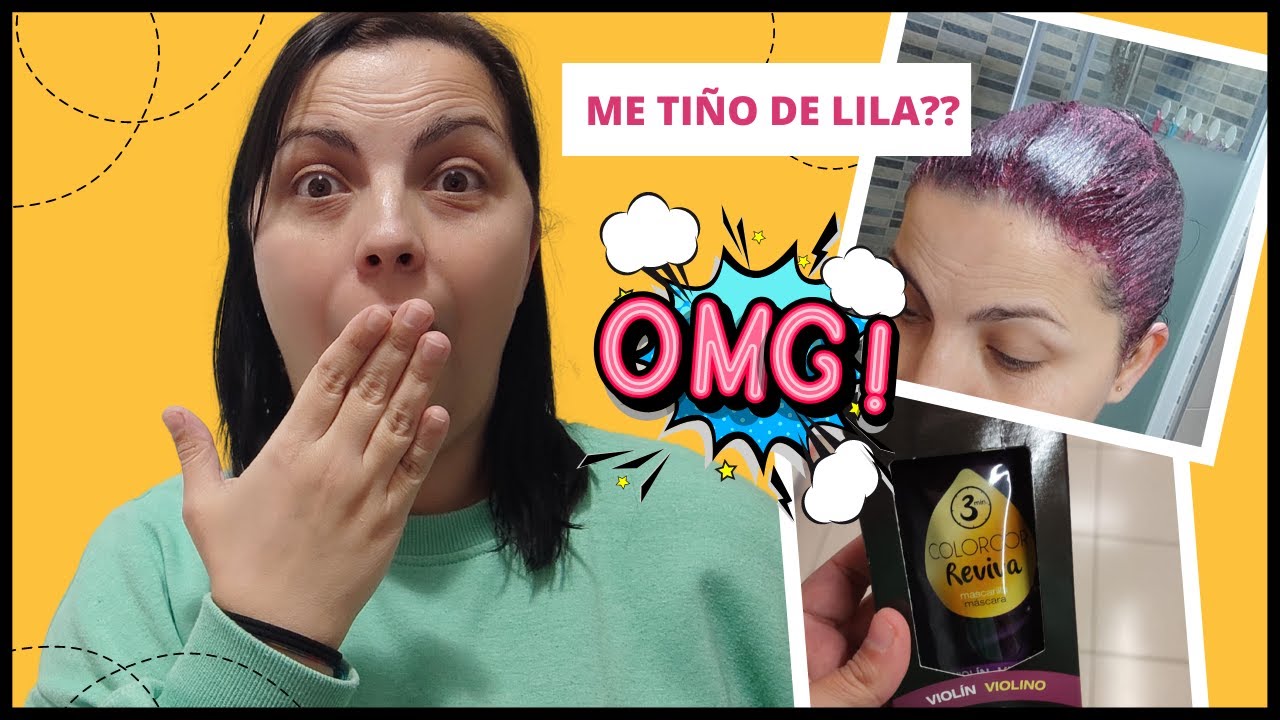 ☑ME TIÑO EL PELO DE LILA???😱😱MASCARILLA COLOR MERCADONA