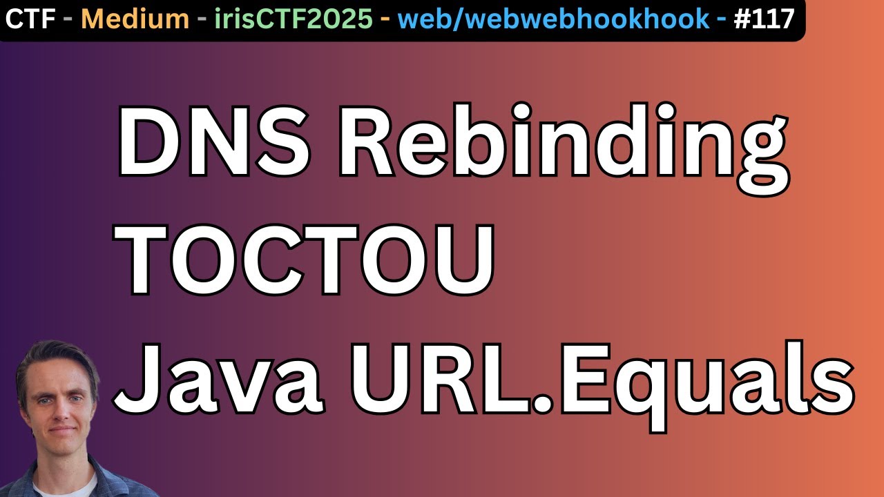 DNS Rebinding with Java URL.Equals; web/webwebhookook IrisCTF 2025
