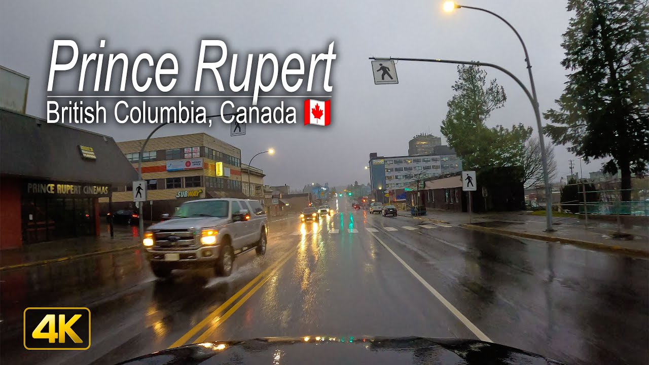 Prince Rupert - Canada’s Wettest City 🇨🇦 | POV Drive through Stormy & Rainy Prince Rupert