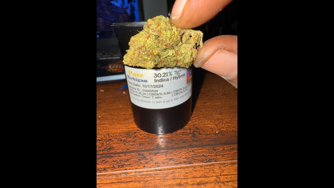 Pure Michigan THCA Flower From Flame Train CBD  Blaze Session Review
