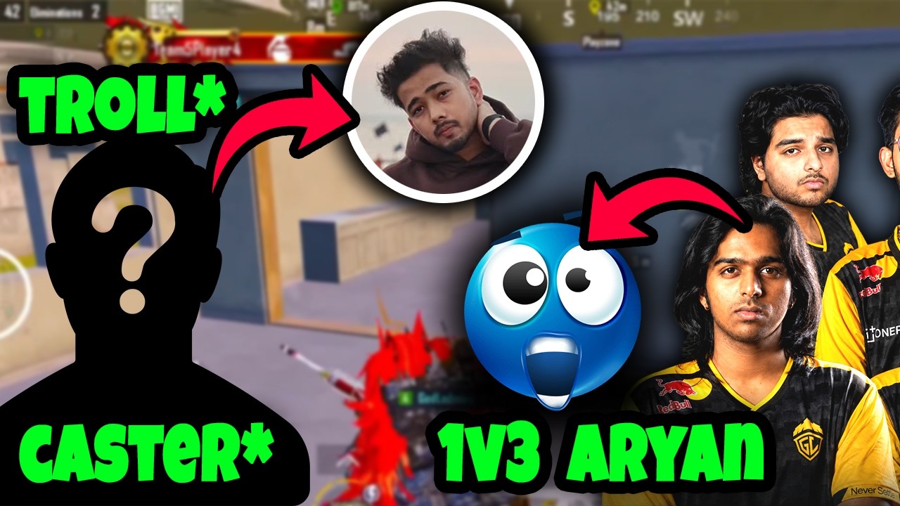 Spower☠️ 1v3 Aryan I Caster Troll Scout❓ I 💛GODL on🔥 I 👿Agressive Gameplay I 💛 GODL HIGHLIGHTS