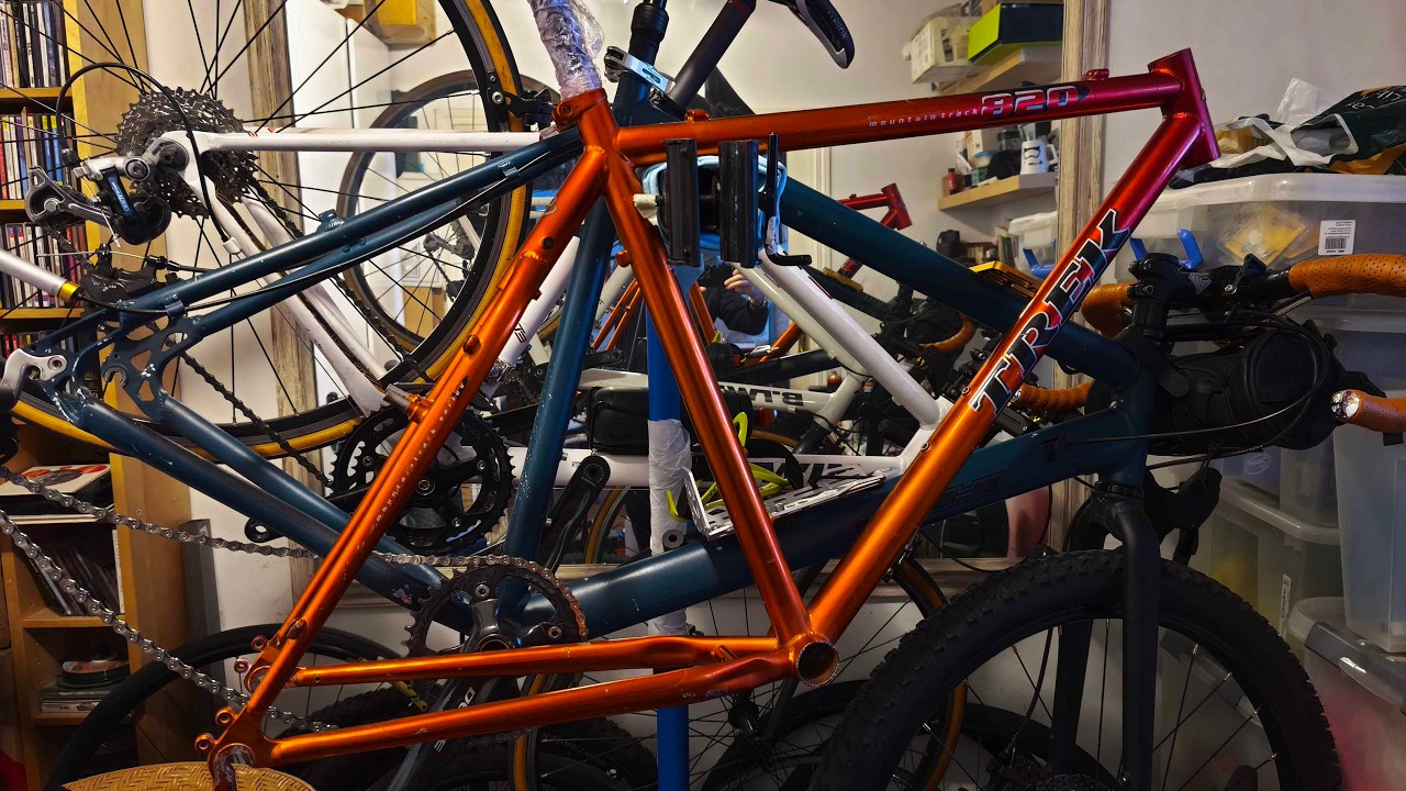 #cheapbikebuildoff2026  Trek 820 in Madrid,  assembly