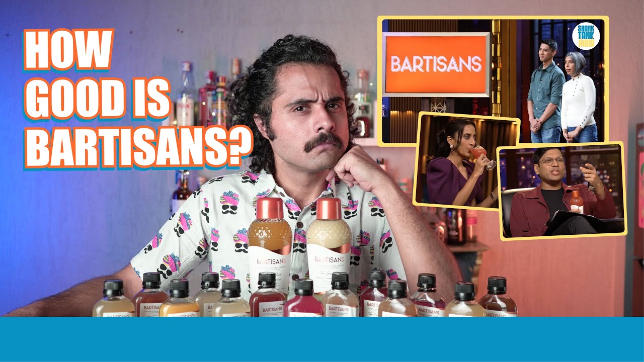 Is BARTISANS good? | Reviewing Bartisans Cocktail Mixers, fresh from @SharkTankIndia  🍹🦈