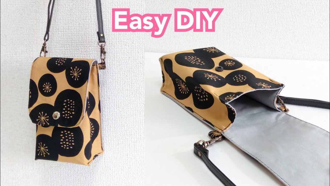 すごく簡単！毎日使いたいバッグの作り方【Easy DIY】 Daily Bag Easy Tutorial.