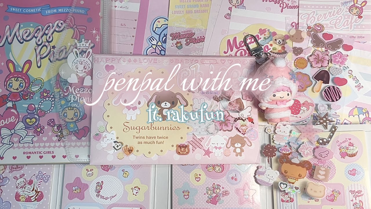 penpal with meˏˋ°•*⁀➷ | valentine's edition, japan stationery haul ft. rakufun